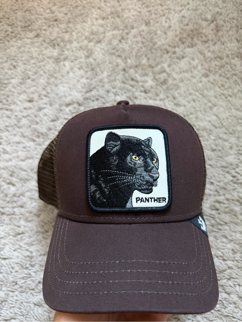 GOORIN BROS Panther Embroidered Trucker Cap - Brown